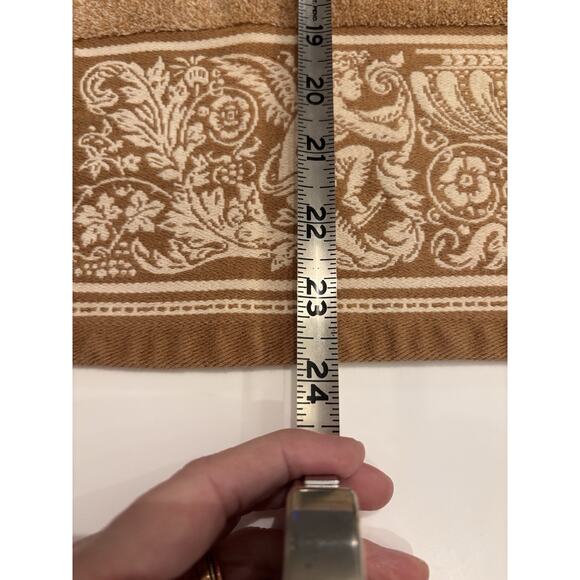 2 Vintage Hampton Manor Victorian Cherubs Angels Brown Hand Towels 100% Cotton - Picture 5 of 8